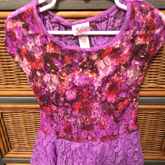 Justice size 6 girls lace top - Picture 1 of 2